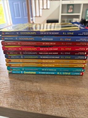 Vintage Scholastic Goosebumps Book Stack